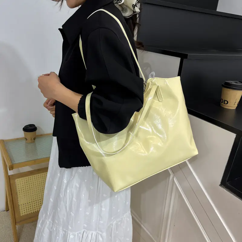 Pink Pearl Embellished Tote Bag for Women - Image 9