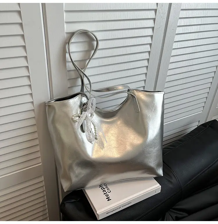 Pink Pearl Embellished Tote Bag for Women — feature 22