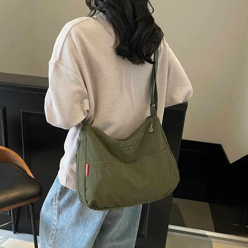 Black Korean Style Shoulder Bag for Men Women - Image 6