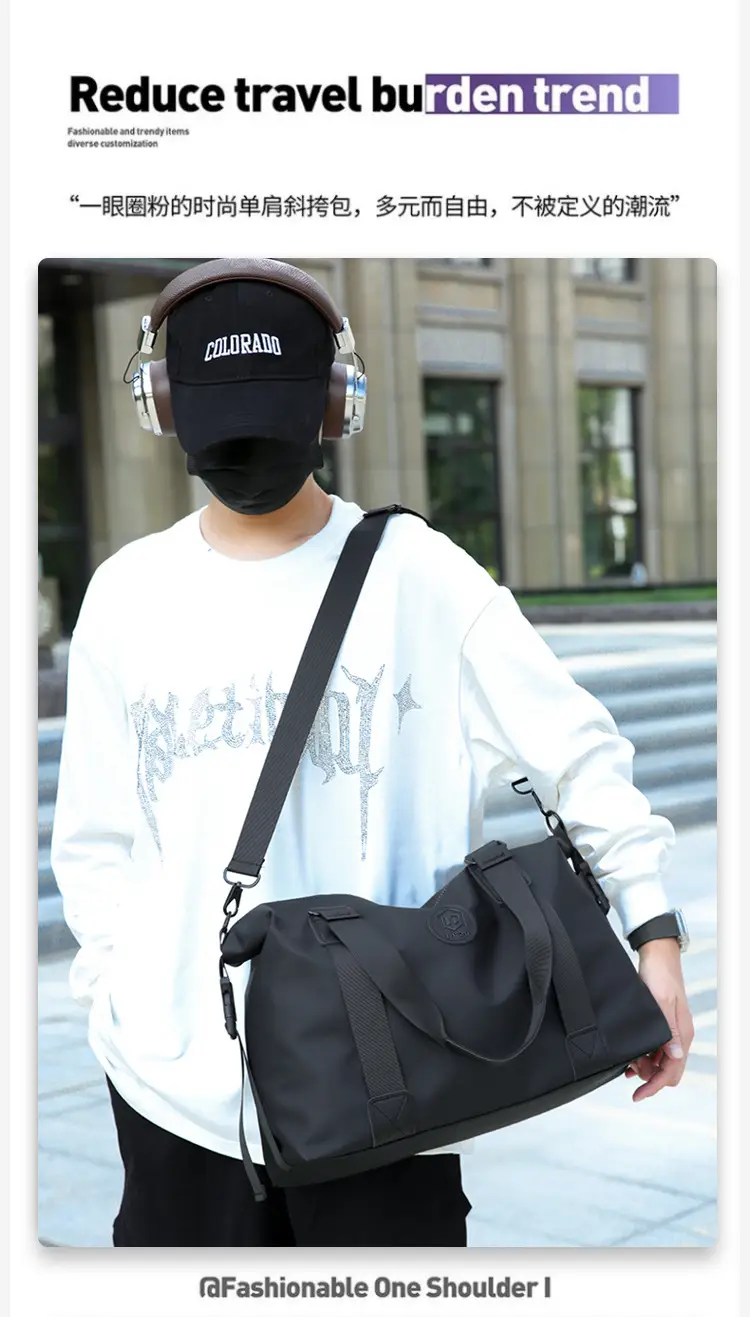 2025 Black Nylon Shoulder Bag Large Capacity Fashion Crossbody — feature 3