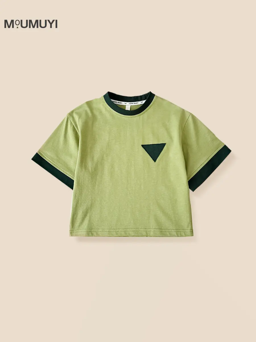 Boys Green Short Sleeve T-Shirt Shorts Set 2026 - Image 6