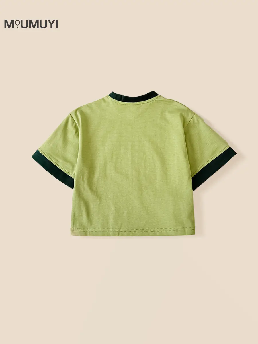 Boys Green Short Sleeve T-Shirt Shorts Set 2026 - Image 7
