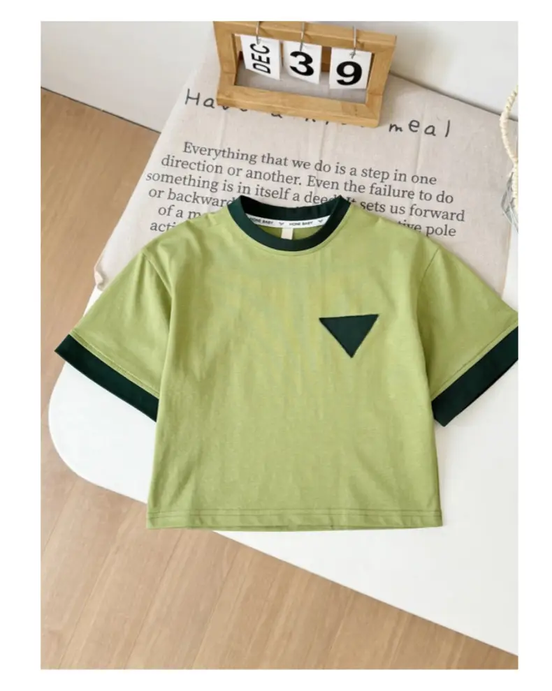Boys Green Short Sleeve T-Shirt Shorts Set 2026 — feature 13