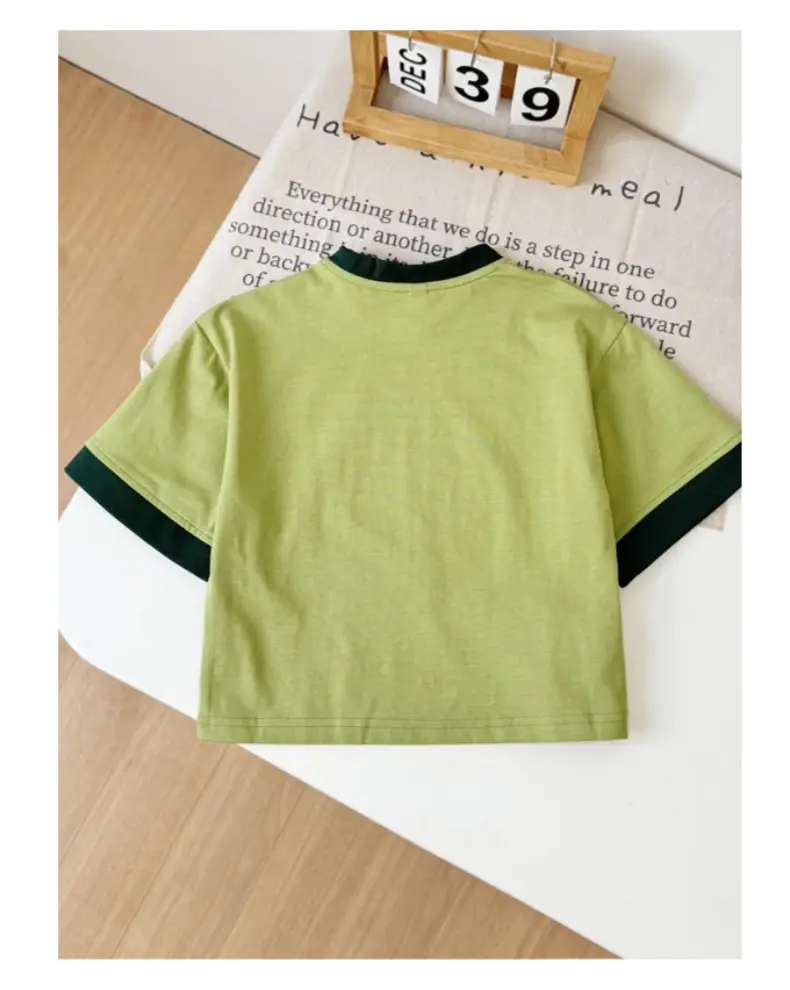 Boys Green Short Sleeve T-Shirt Shorts Set 2026 — feature 14