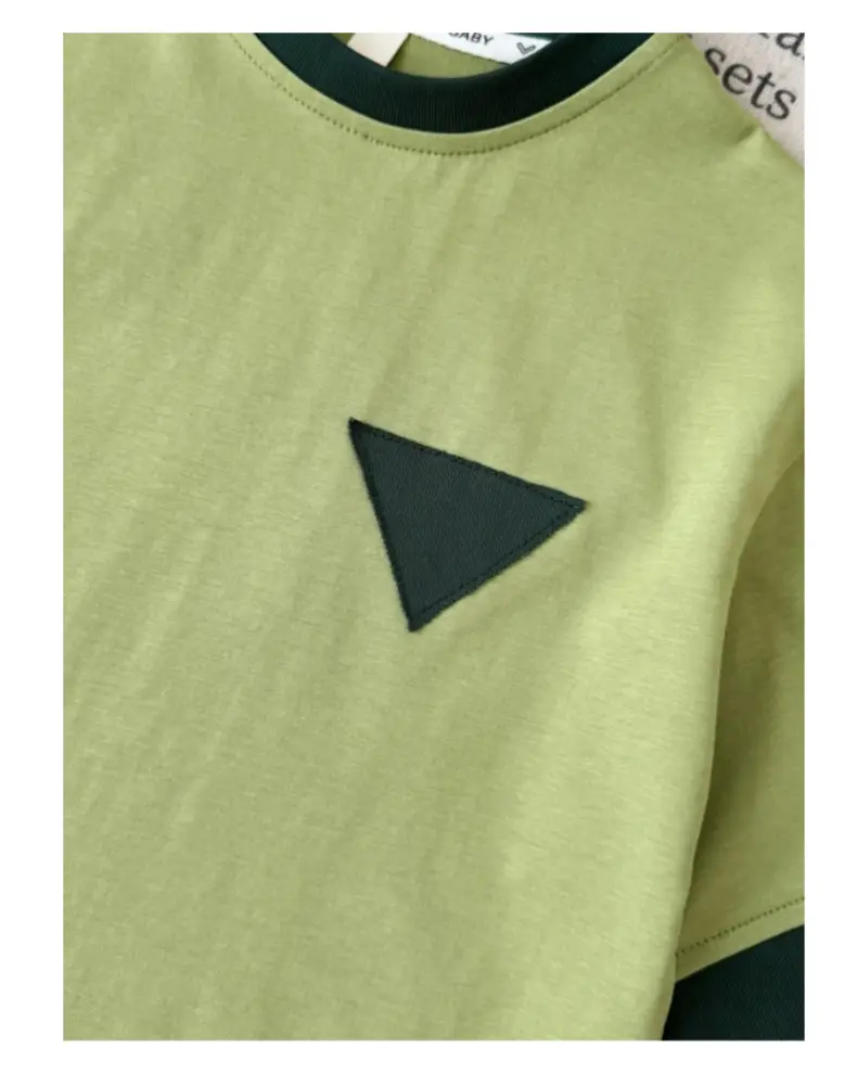 Boys Green Short Sleeve T-Shirt Shorts Set 2026 — feature 16