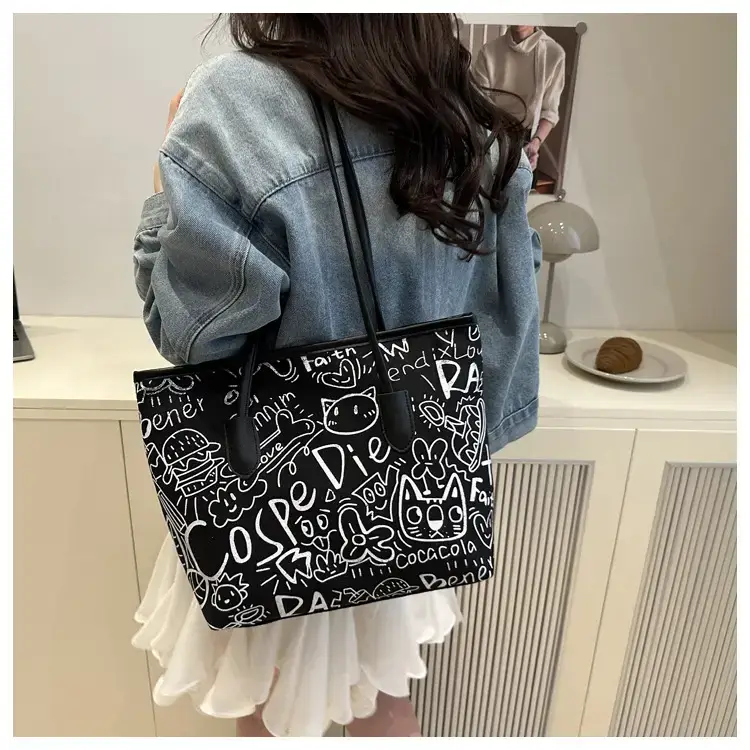Large Printed Shoulder Tote Bag for Women 2025 — feature 11