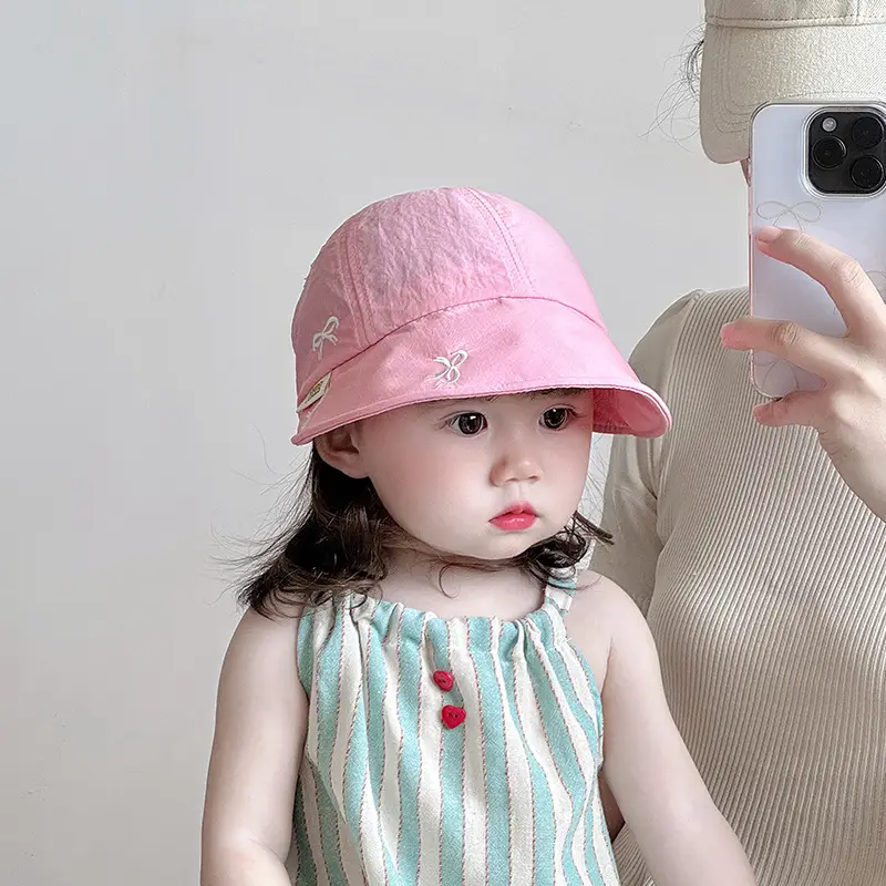 Pink Sun Hat for Girls, Quick-Drying, Breathable, Outdoor - Image 6