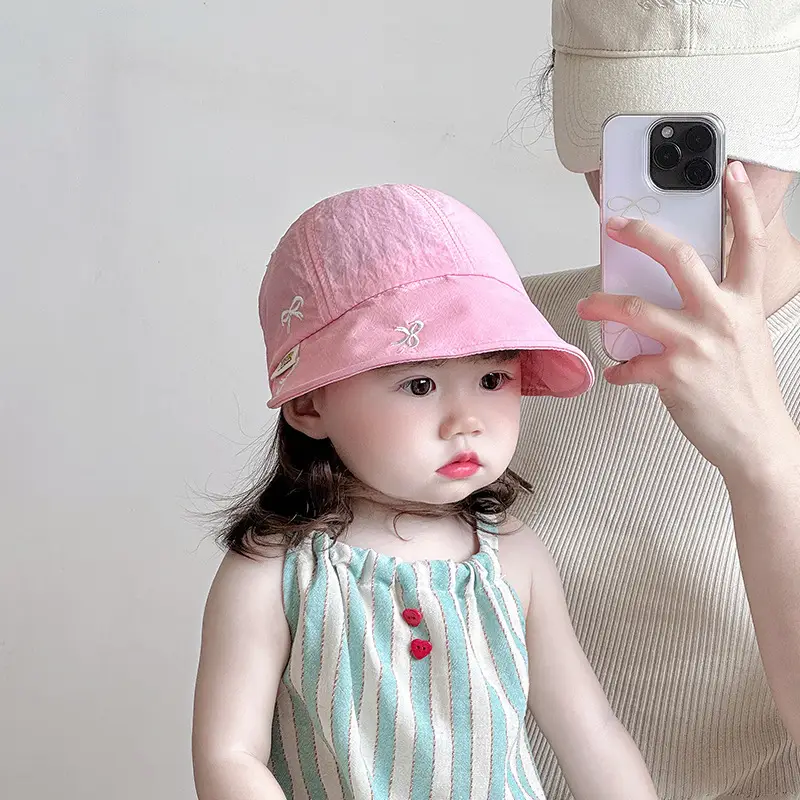Pink Sun Hat for Girls, Quick-Drying, Breathable, Outdoor - Image 7