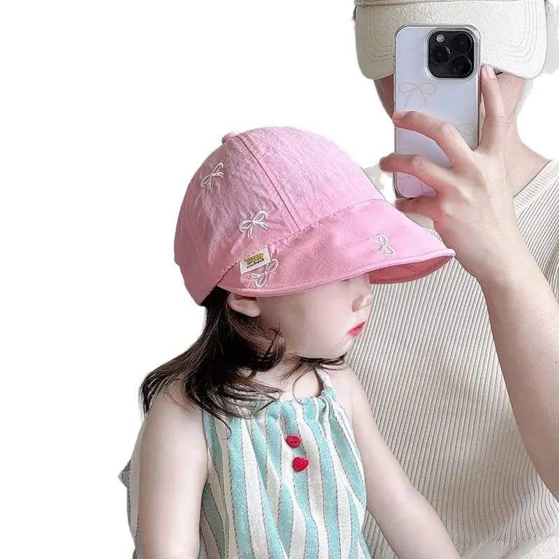 Pink Sun Hat for Girls, Quick-Drying, Breathable, Outdoor - Image 8