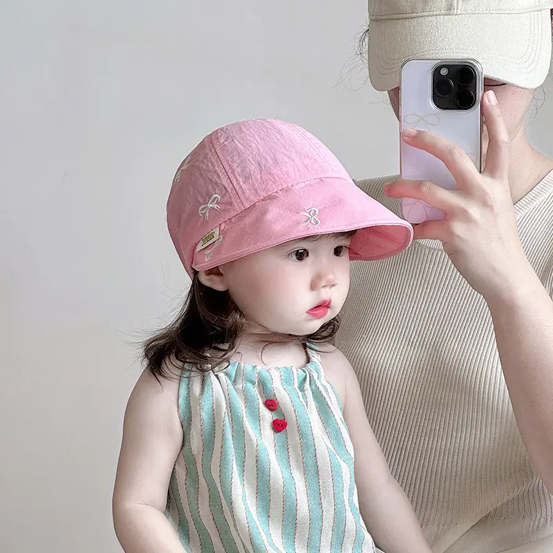 Pink Sun Hat for Girls, Quick-Drying, Breathable, Outdoor — feature 1