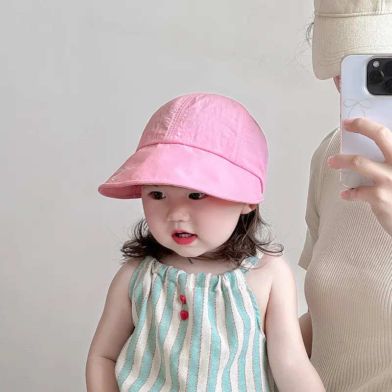 Pink Sun Hat for Girls, Quick-Drying, Breathable, Outdoor — feature 4