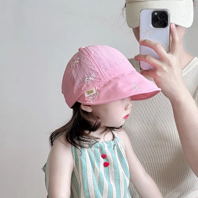 Pink Sun Hat for Girls, Quick-Drying, Breathable, Outdoor — feature 6