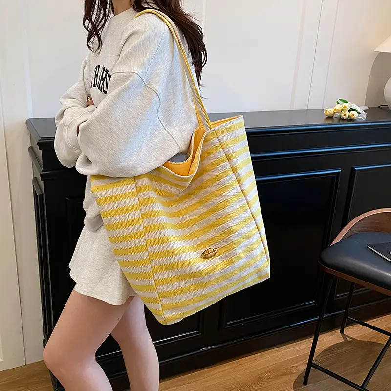 Women Casual Striped Shoulder Bag 2025 - Image 7