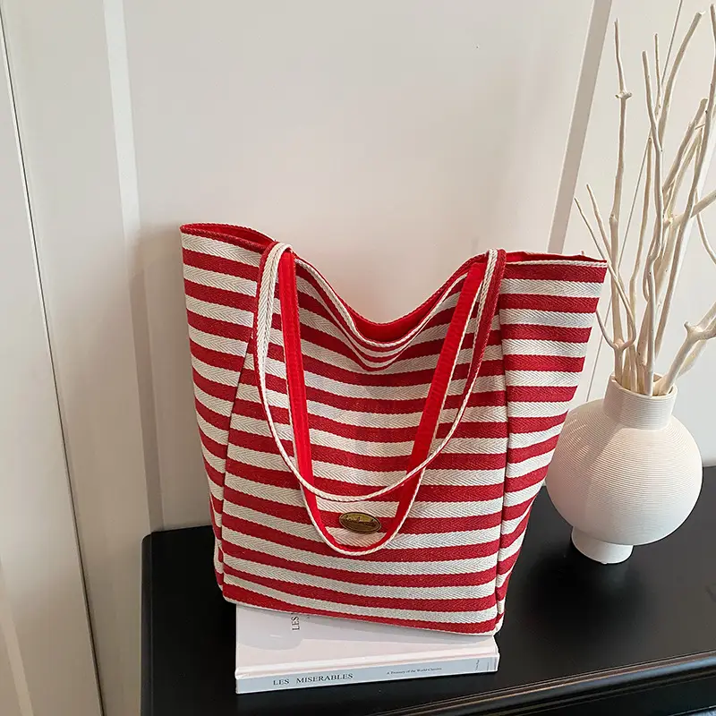 Women Casual Striped Shoulder Bag 2025 - Image 4