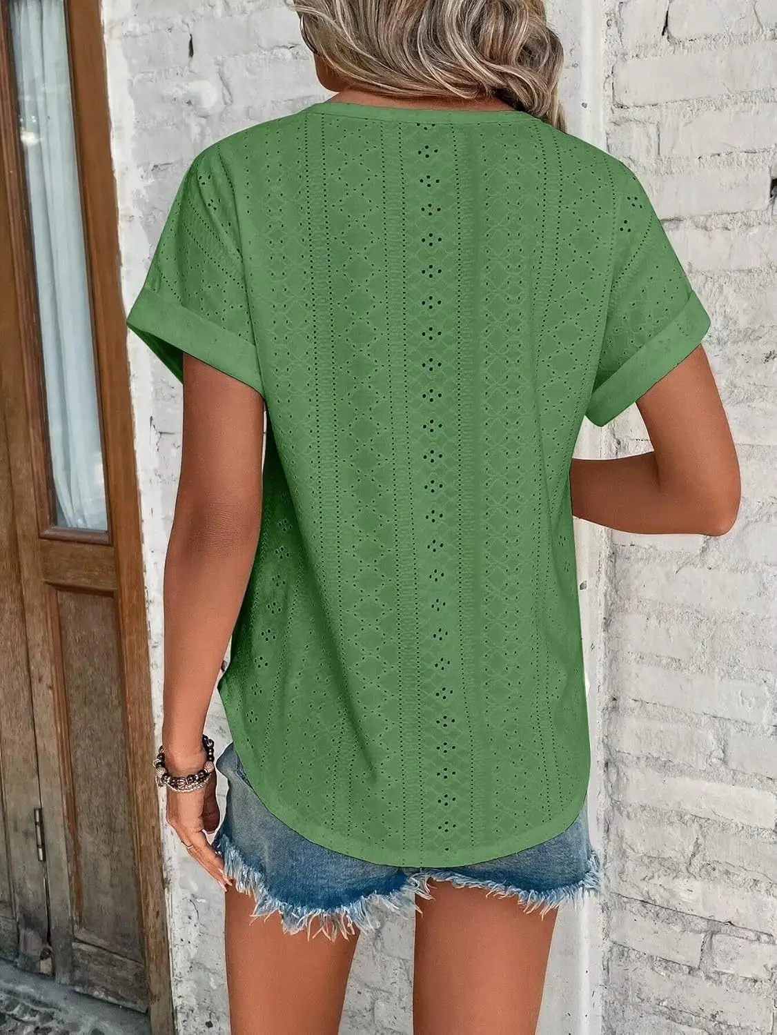 Women Casual T-Shirt Curved Hem Summer Spring 2025 — feature 23
