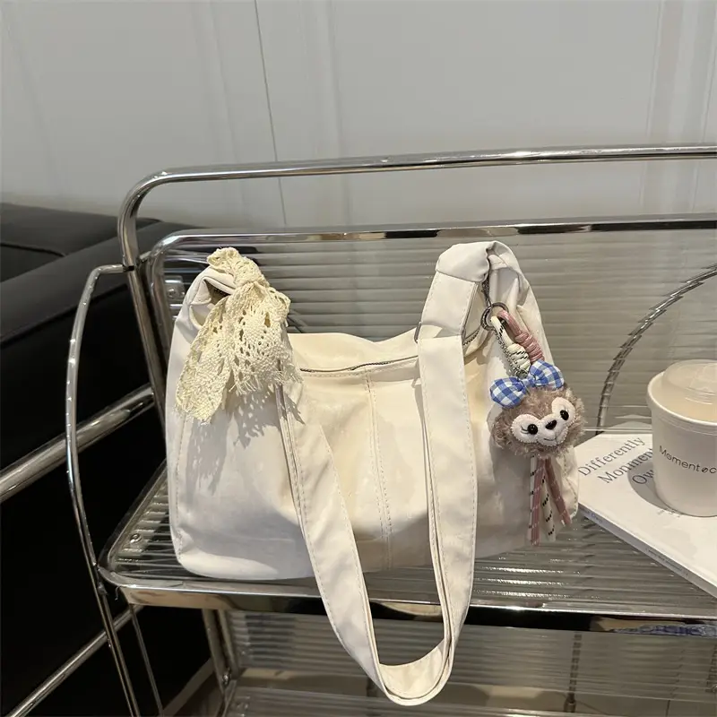 Pink Lace Shoulder Bag for Women, Large Capacity, Casual Commute - Image 12