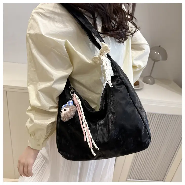 Pink Lace Shoulder Bag for Women, Large Capacity, Casual Commute — feature 15