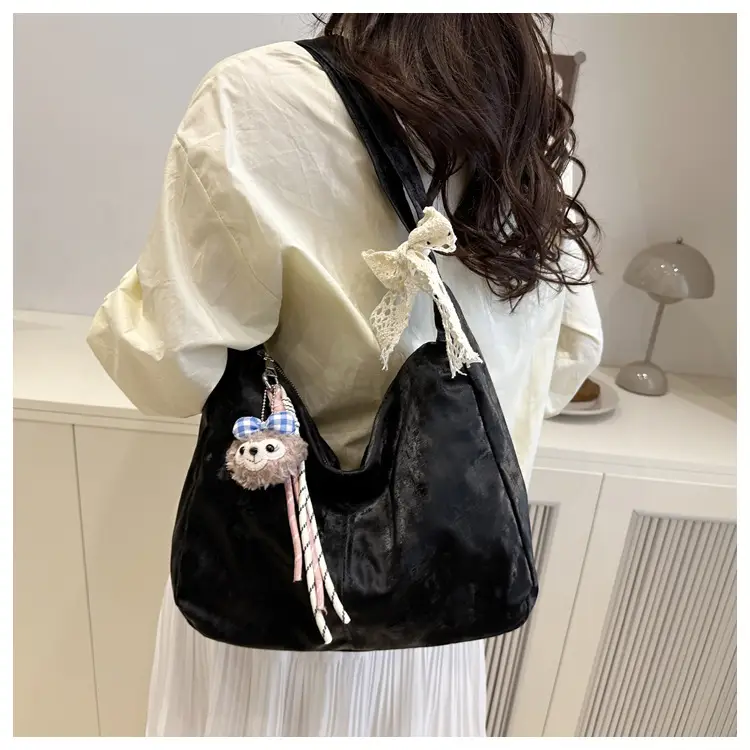 Pink Lace Shoulder Bag for Women, Large Capacity, Casual Commute — feature 16