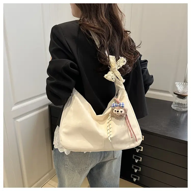 Pink Lace Shoulder Bag for Women, Large Capacity, Casual Commute — feature 22