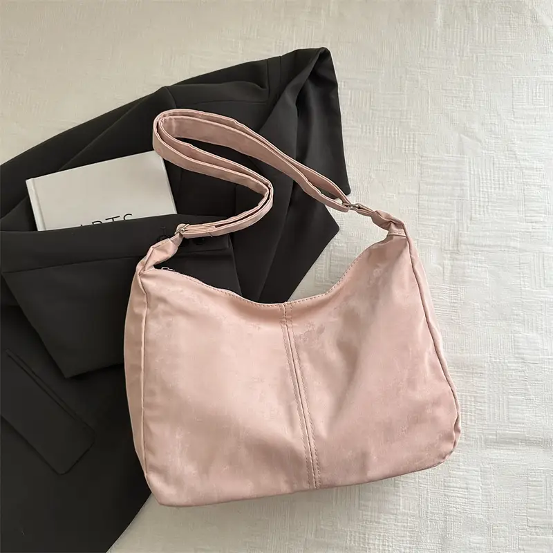 Pink Lace Shoulder Bag for Women, Large Capacity, Casual Commute - Image 4