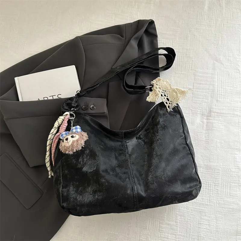 Pink Lace Shoulder Bag for Women, Large Capacity, Casual Commute - Image 6