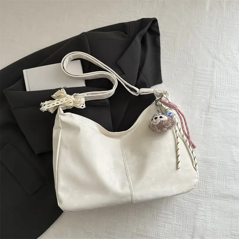 Pink Lace Shoulder Bag for Women, Large Capacity, Casual Commute - Image 7