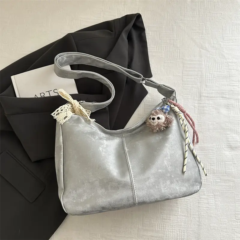Pink Lace Shoulder Bag for Women, Large Capacity, Casual Commute - Image 8