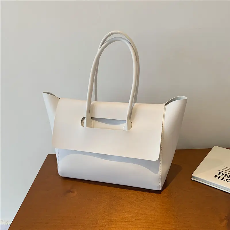 White Women's Large Capacity Wing Bag with Handle - Image 6