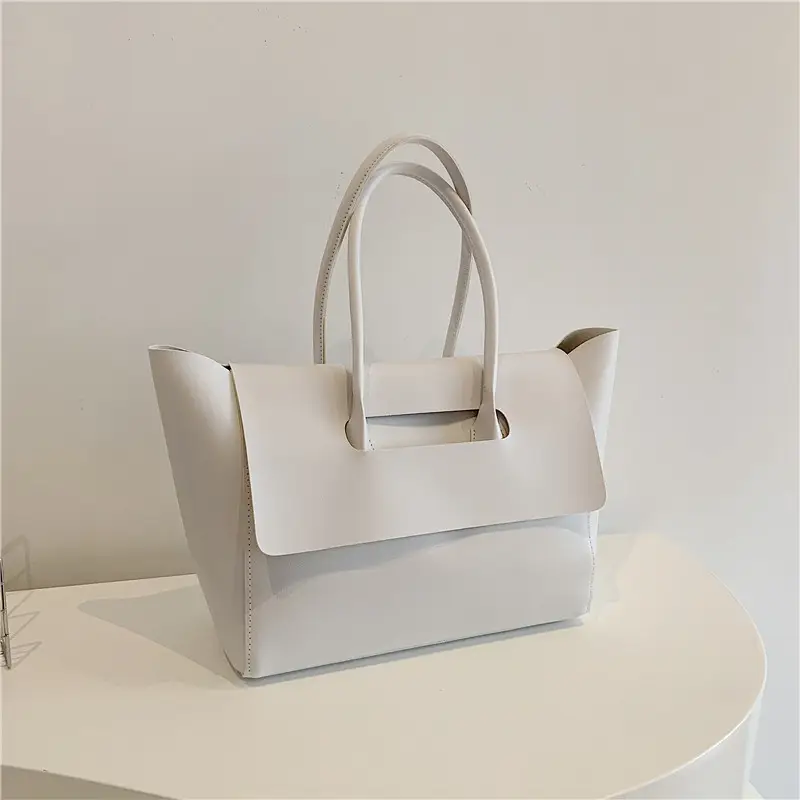 White Women's Large Capacity Wing Bag with Handle — feature 24