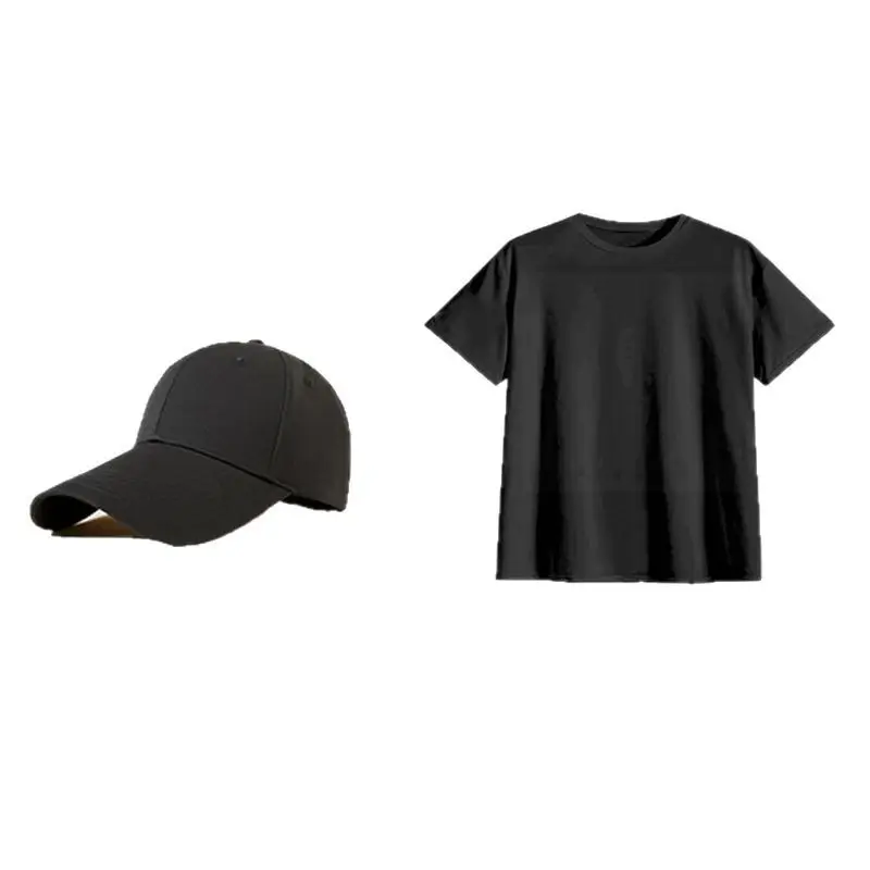 Custom Logo Printed Baseball Cap & T-Shirt Set - Image 8