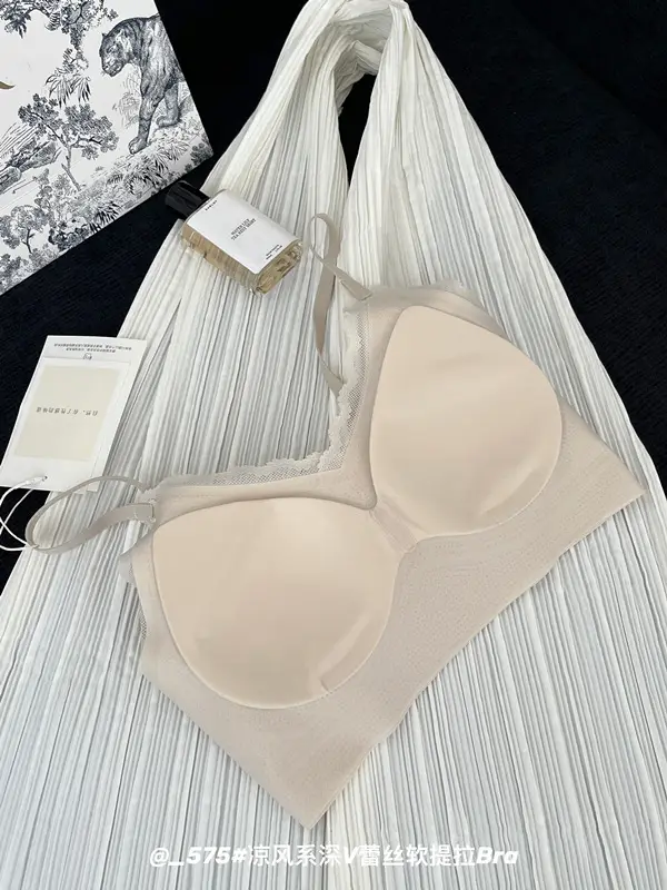 White Lace Push-Up Bra for Women, Ice-Feel, Big Breasts, Small Push-Up — feature 13