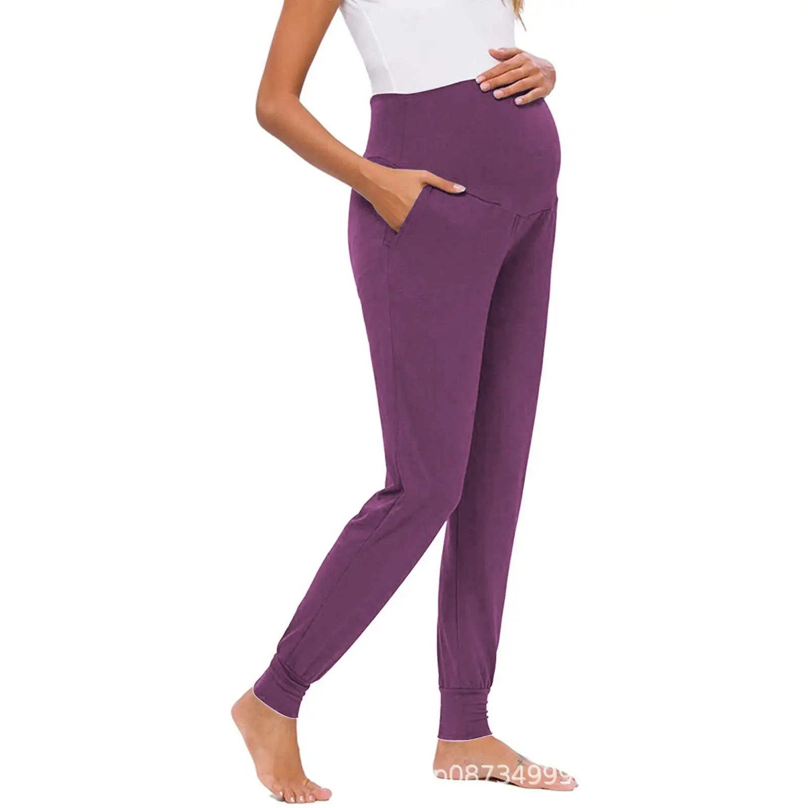 2025 Green Maternity Pants with High Waist Design — feature 22