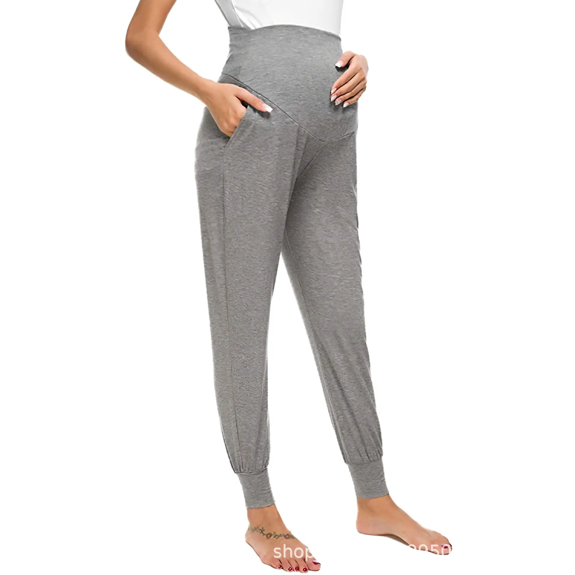 2025 Green Maternity Pants with High Waist Design — feature 23