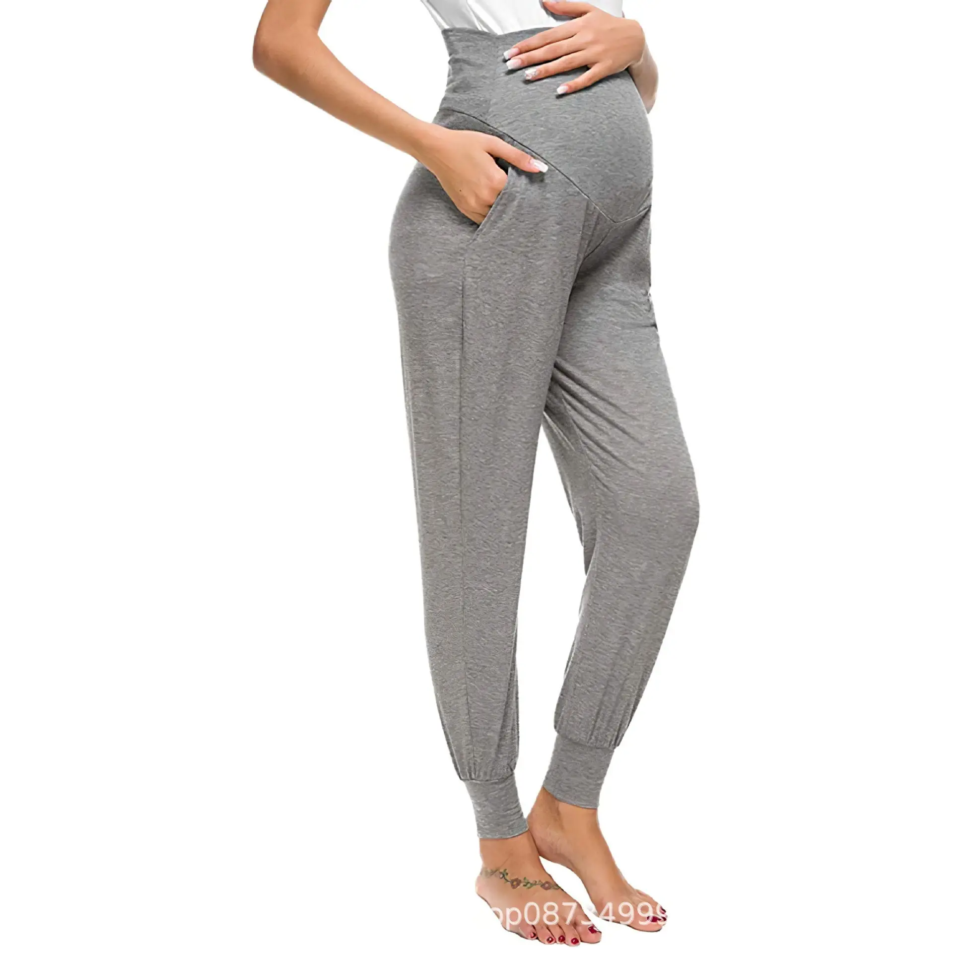 2025 Green Maternity Pants with High Waist Design — feature 26
