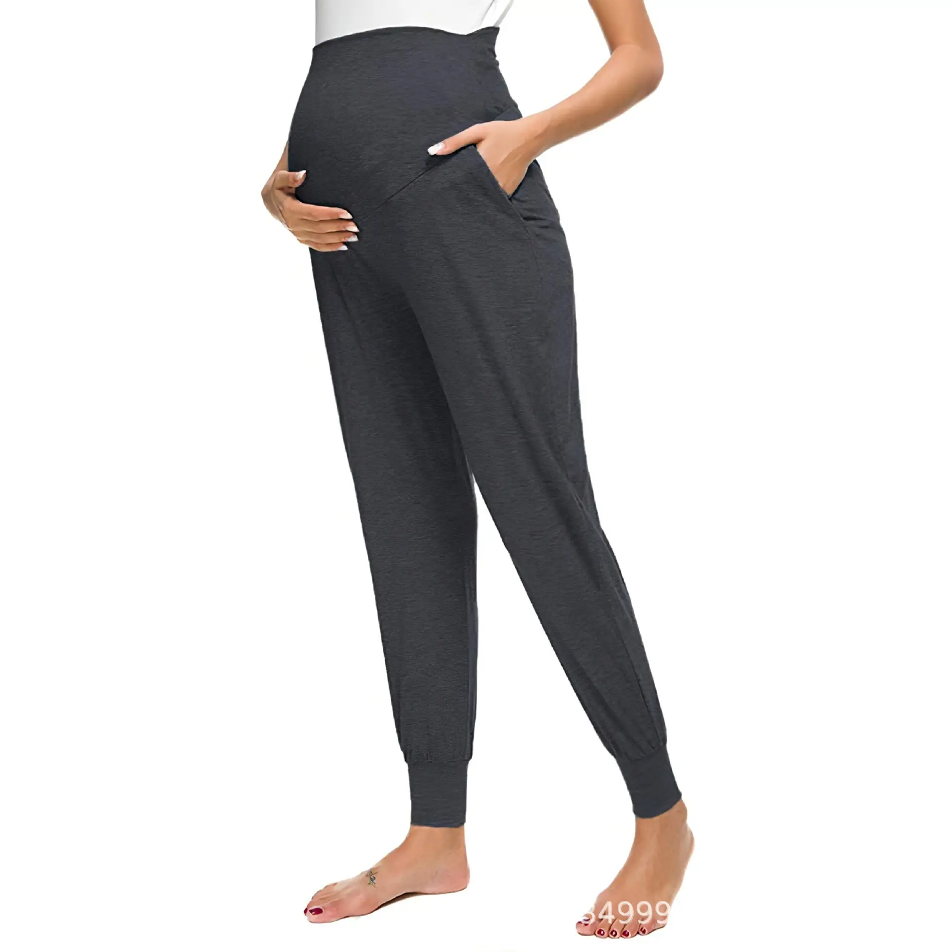 2025 Green Maternity Pants with High Waist Design — feature 43