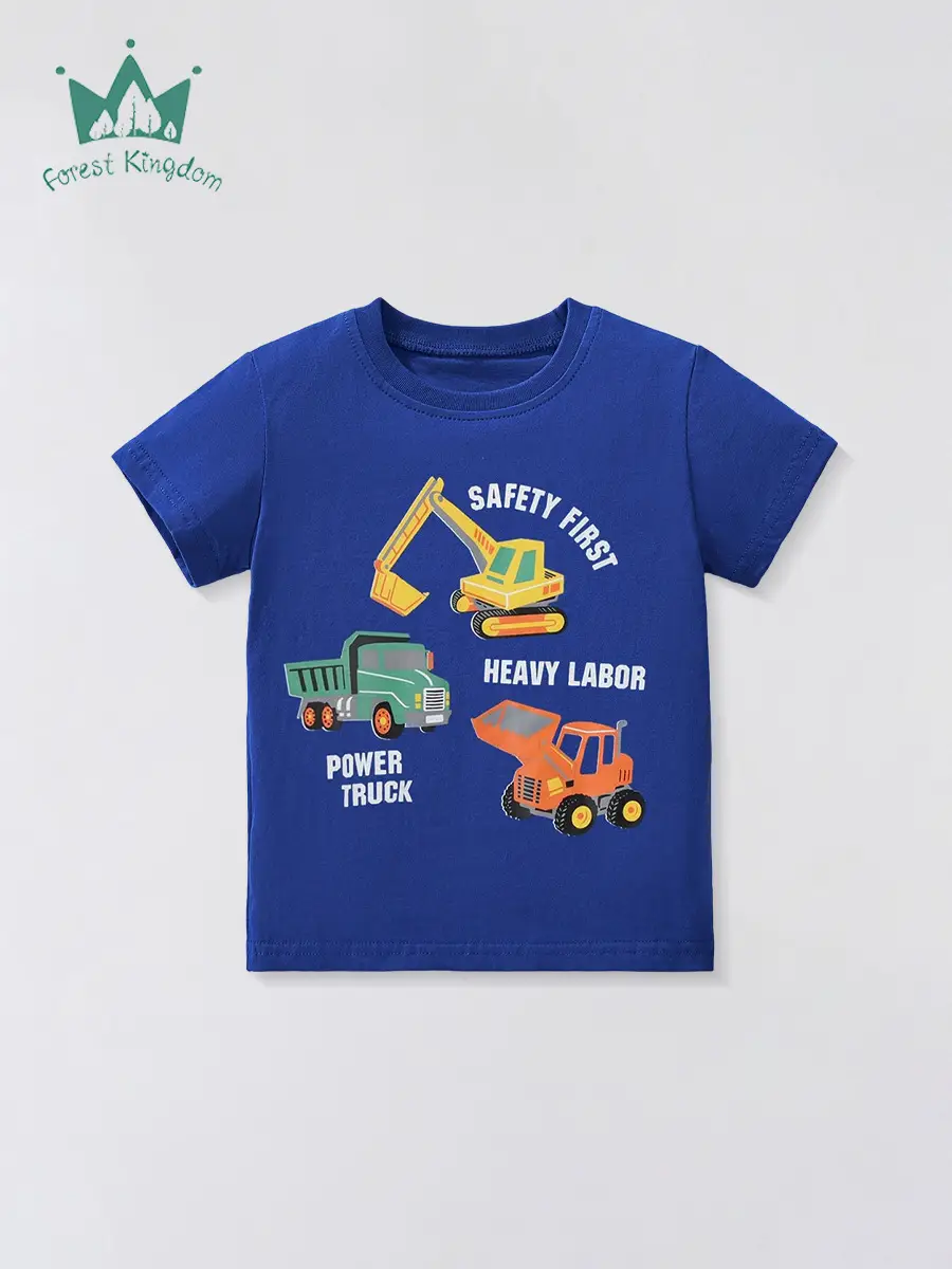Blue Short-Sleeved T-Shirt for Boys 2025 - Image 6