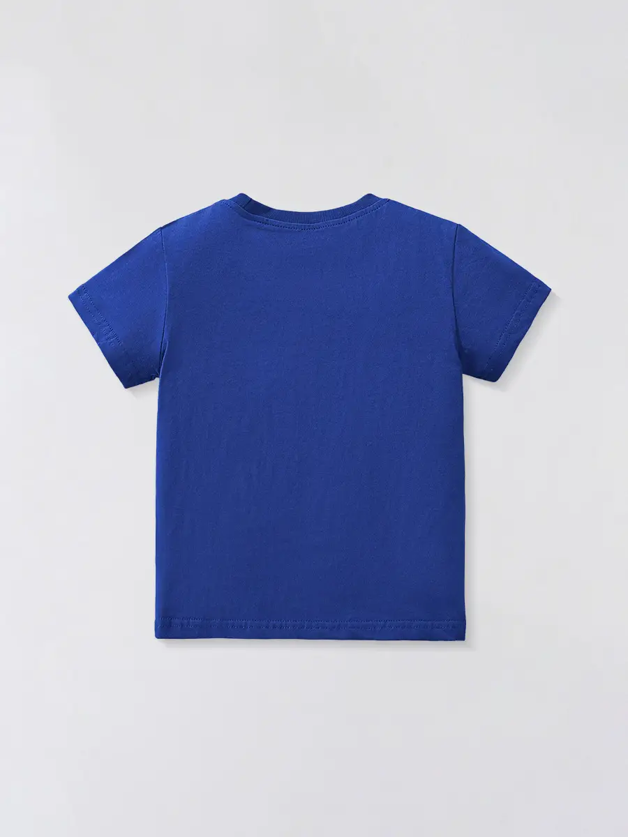 Blue Short-Sleeved T-Shirt for Boys 2025 - Image 7