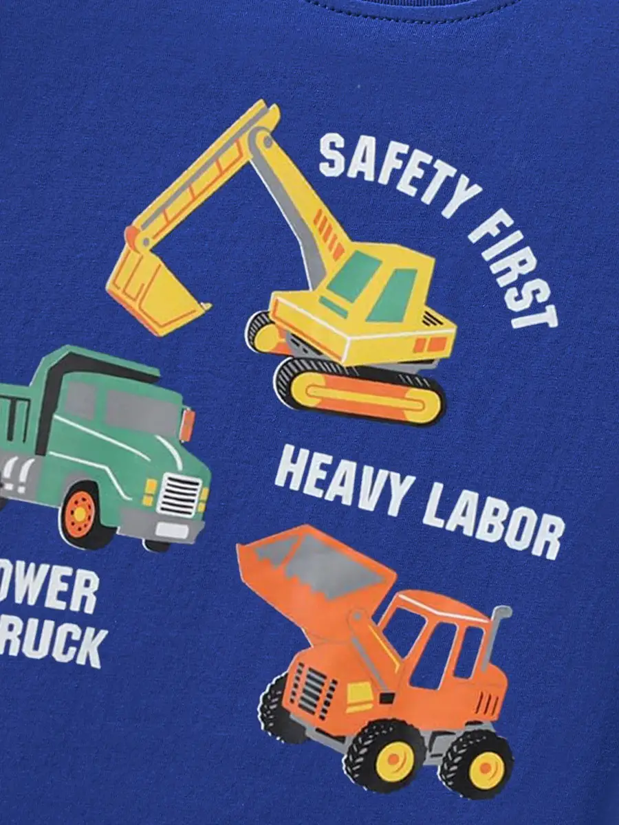 Blue Short-Sleeved T-Shirt for Boys 2025 - Image 8