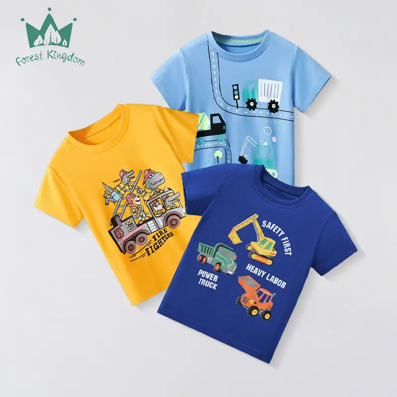 Blue Short-Sleeved T-Shirt for Boys 2025 - Image 4