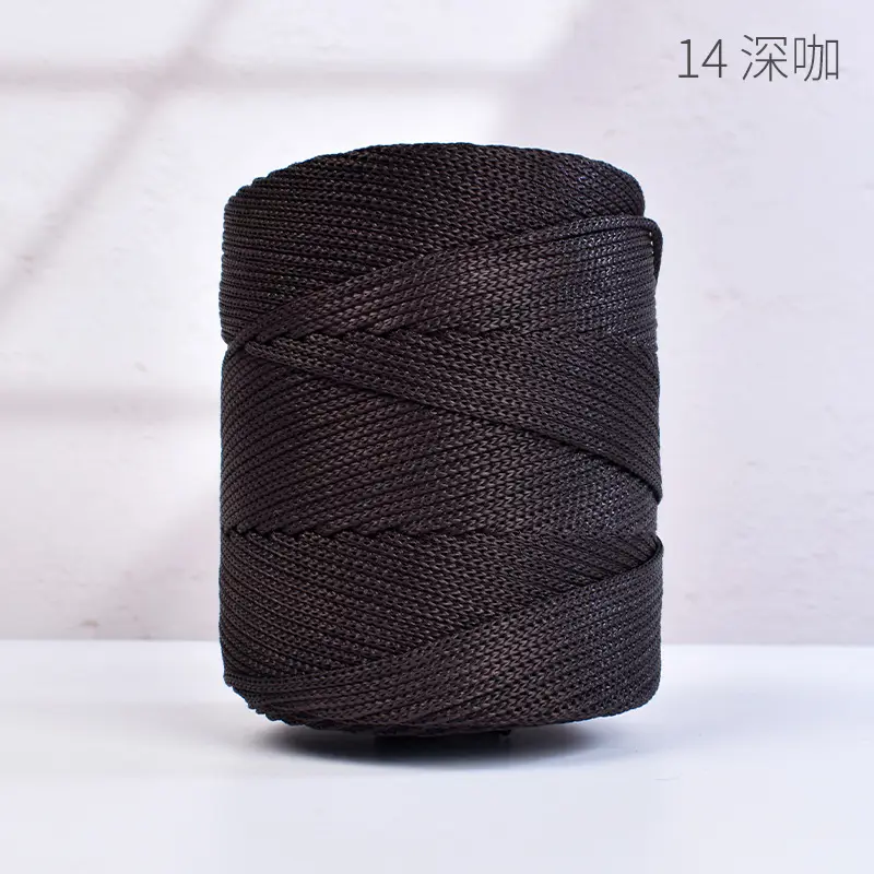 Lightweight 3mm Thick Hollow Ice Silk Thread Hand-Knitted Crochet Hook Bag Cushion Summer Cool Sun Hat Thread