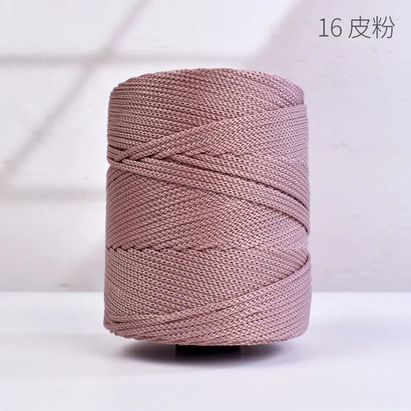 Lightweight 3mm Thick Hollow Ice Silk Thread Hand-Knitted Crochet Hook Bag Cushion Summer Cool Sun Hat Thread