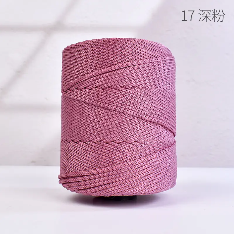 Lightweight 3mm Thick Hollow Ice Silk Thread Hand-Knitted Crochet Hook Bag Cushion Summer Cool Sun Hat Thread