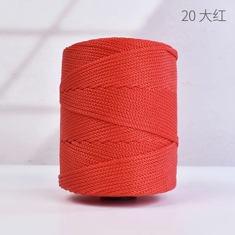 Lightweight 3mm Thick Hollow Ice Silk Thread Hand-Knitted Crochet Hook Bag Cushion Summer Cool Sun Hat Thread