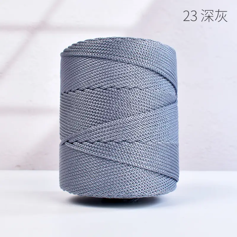 Lightweight 3mm Thick Hollow Ice Silk Thread Hand-Knitted Crochet Hook Bag Cushion Summer Cool Sun Hat Thread