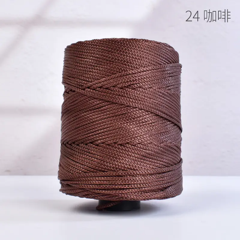 Lightweight 3mm Thick Hollow Ice Silk Thread Hand-Knitted Crochet Hook Bag Cushion Summer Cool Sun Hat Thread