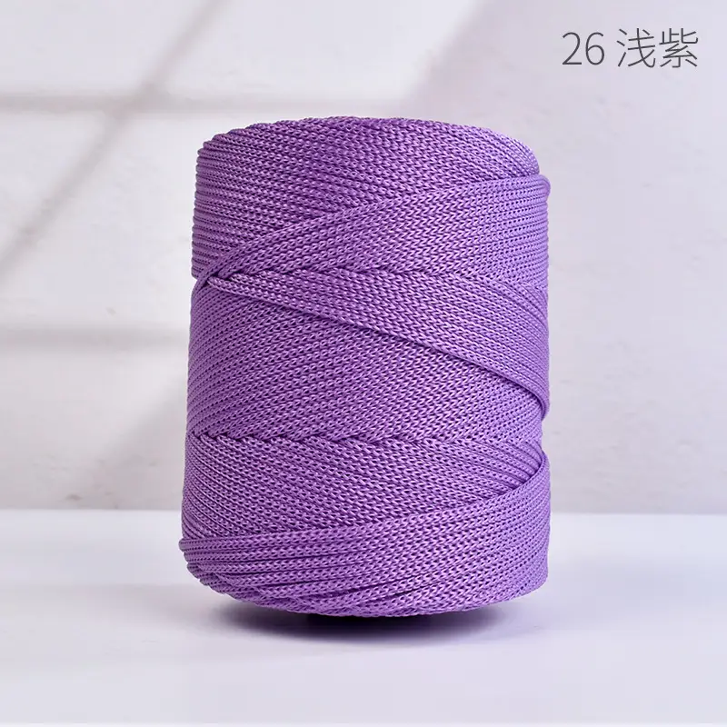 Lightweight 3mm Thick Hollow Ice Silk Thread Hand-Knitted Crochet Hook Bag Cushion Summer Cool Sun Hat Thread