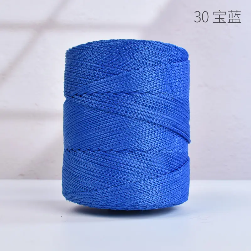 Lightweight 3mm Thick Hollow Ice Silk Thread Hand-Knitted Crochet Hook Bag Cushion Summer Cool Sun Hat Thread