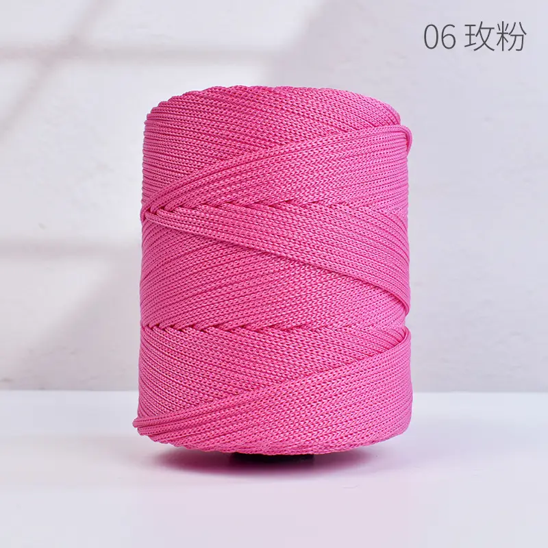 Lightweight 3mm Thick Hollow Ice Silk Thread Hand-Knitted Crochet Hook Bag Cushion Summer Cool Sun Hat Thread
