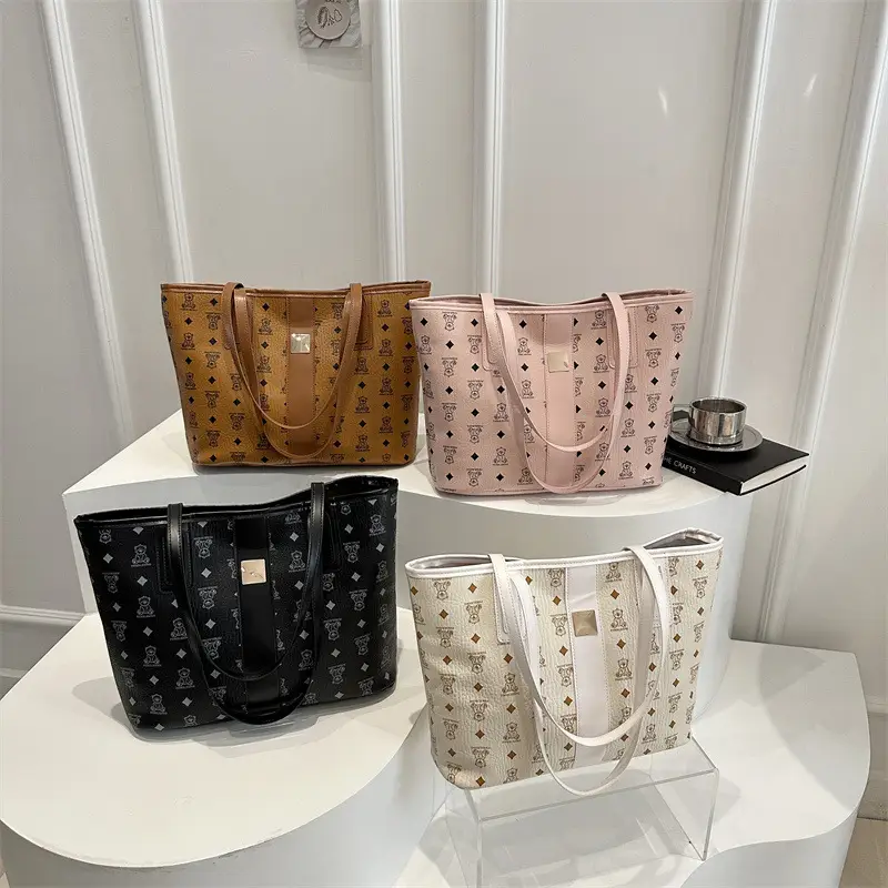 Women's Trendy Print Tote Bag Large Capacity Lightweight Student Bag - Image 8