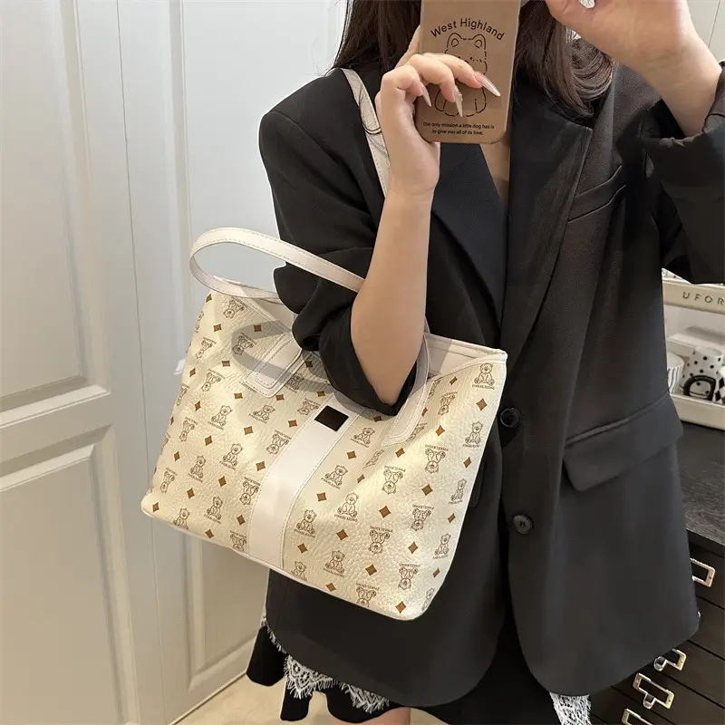 Women's Trendy Print Tote Bag Large Capacity Lightweight Student Bag — feature 23